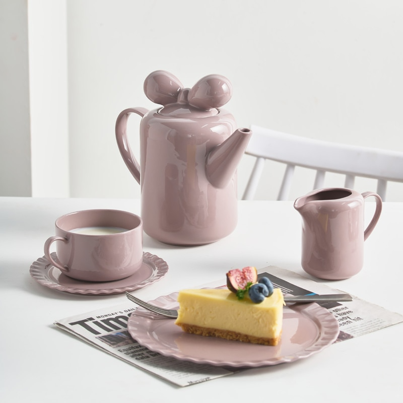 Sikunuo | Bow Knot Design Porcelain Tea Pot