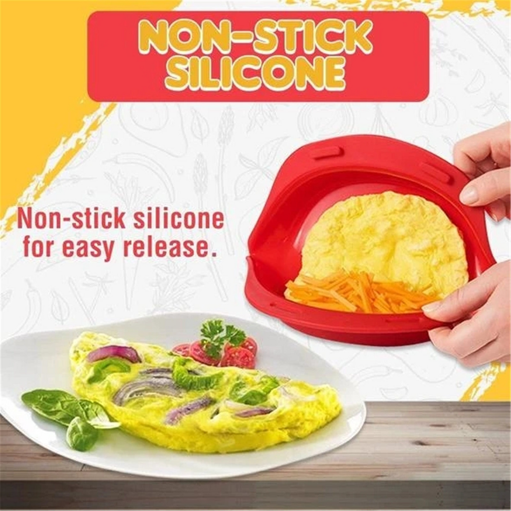 Sikunuo | Non-Stick Microwave Omelette Maker