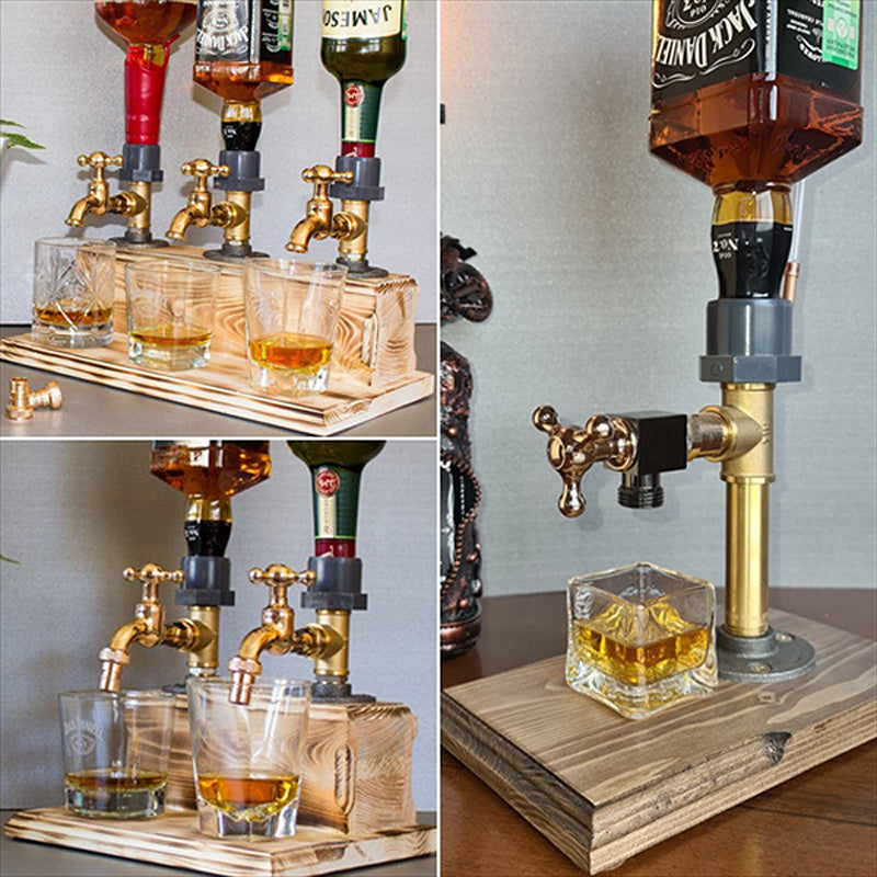 Sikunuo | Liquor Alcohol Whiskey Wood Dispenser