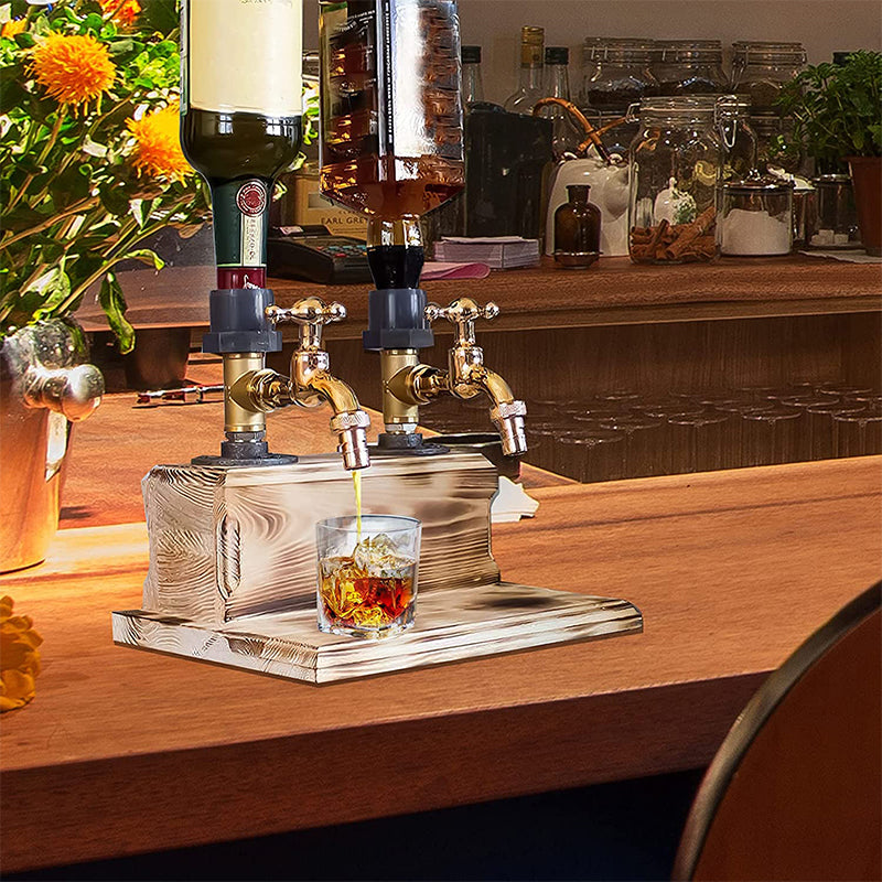 Sikunuo | Liquor Alcohol Whiskey Wood Dispenser