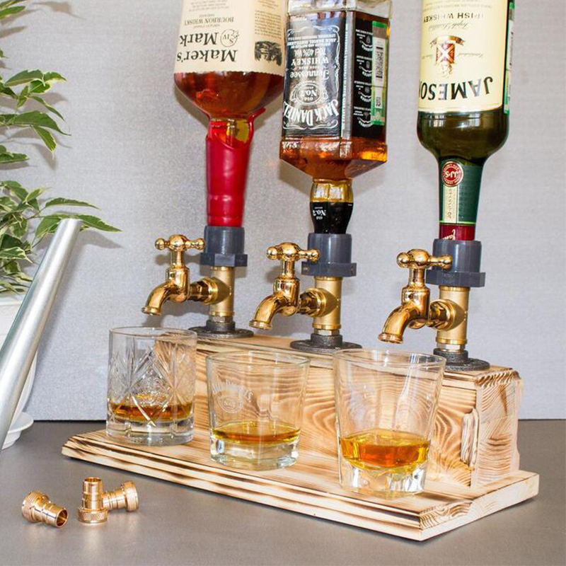Sikunuo | Liquor Alcohol Whiskey Wood Dispenser