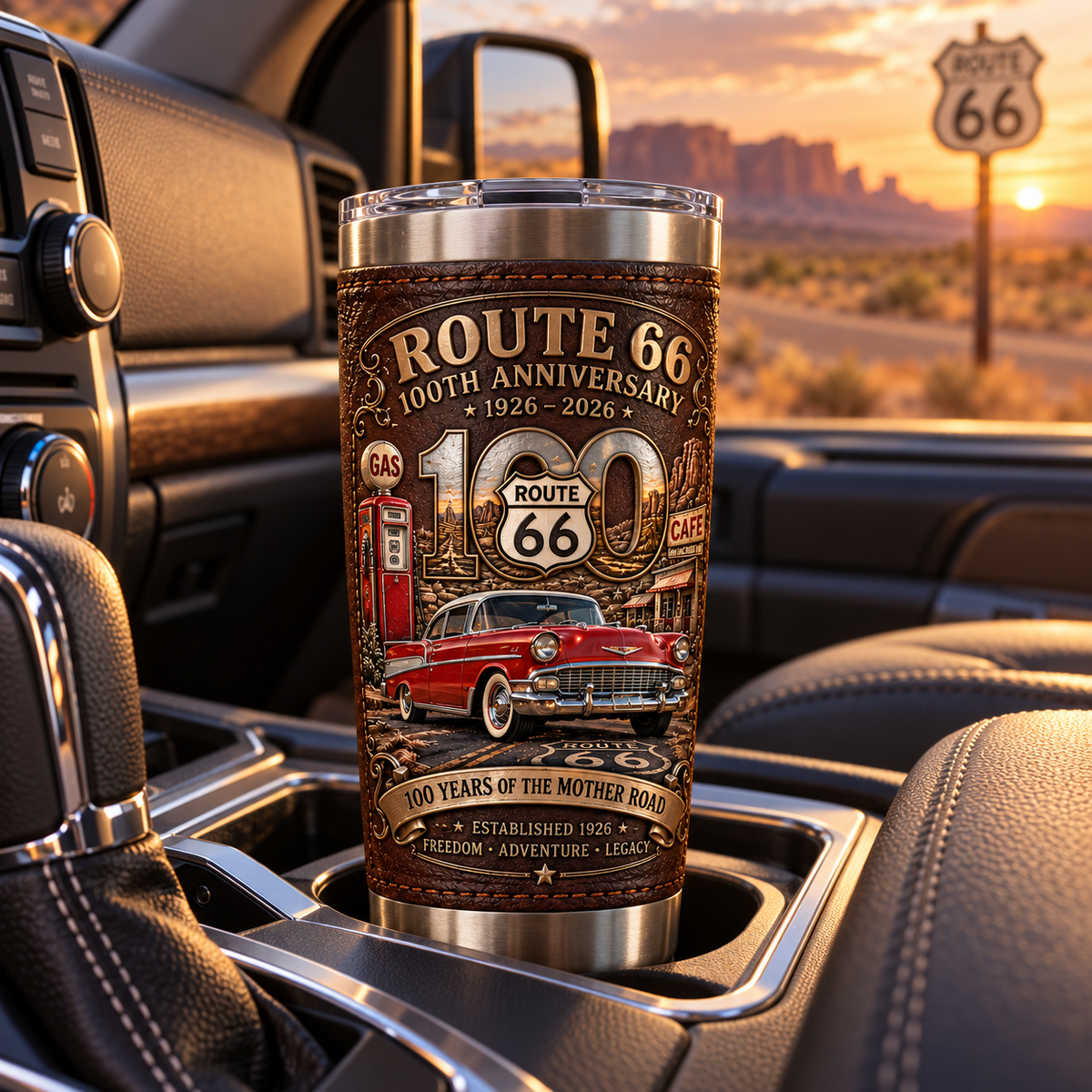 Route 66 100th Anniversary Heritage Insulated Travel Tumbler