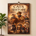 Cats in History 2027 Wall Calendar