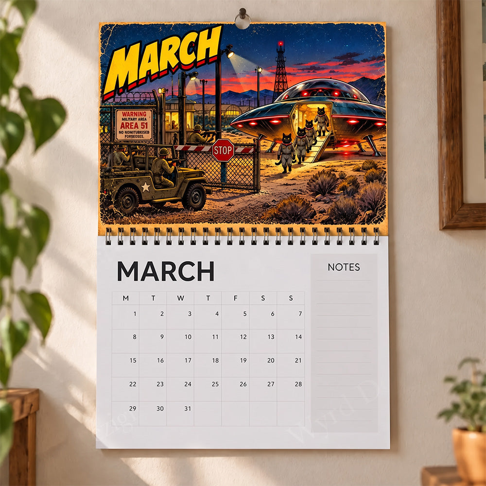 If Cats Were Aliens 2027 Calendar