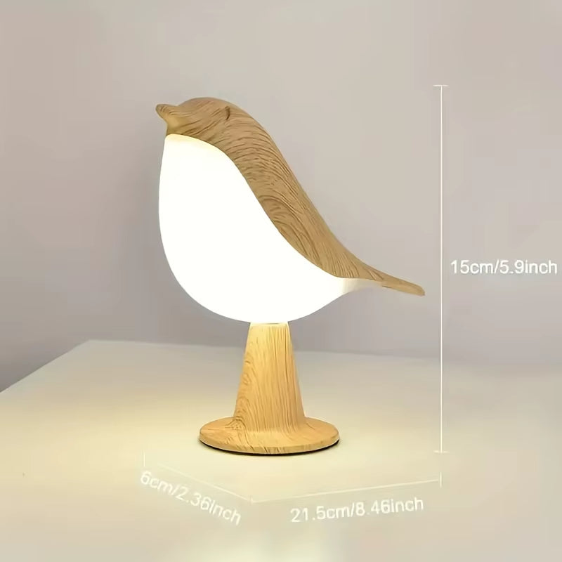 Sikunuo | Wooden Bird LED Touch-Switch Night Lamp