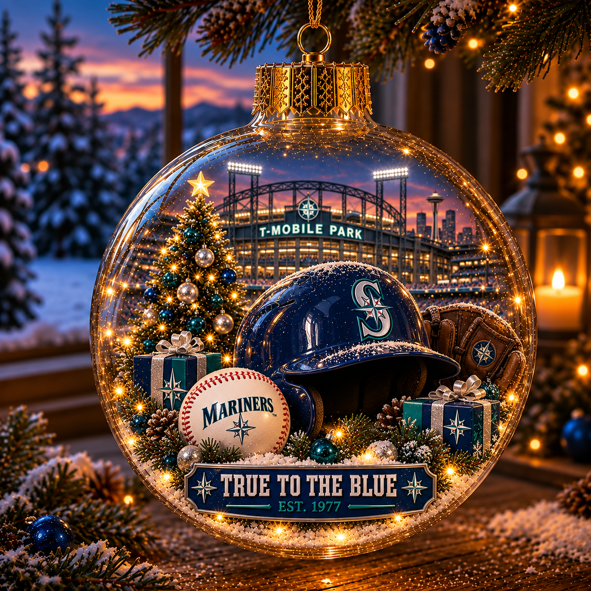 Bring the Ballpark Home — Light-Up Baseball Christmas Ornament