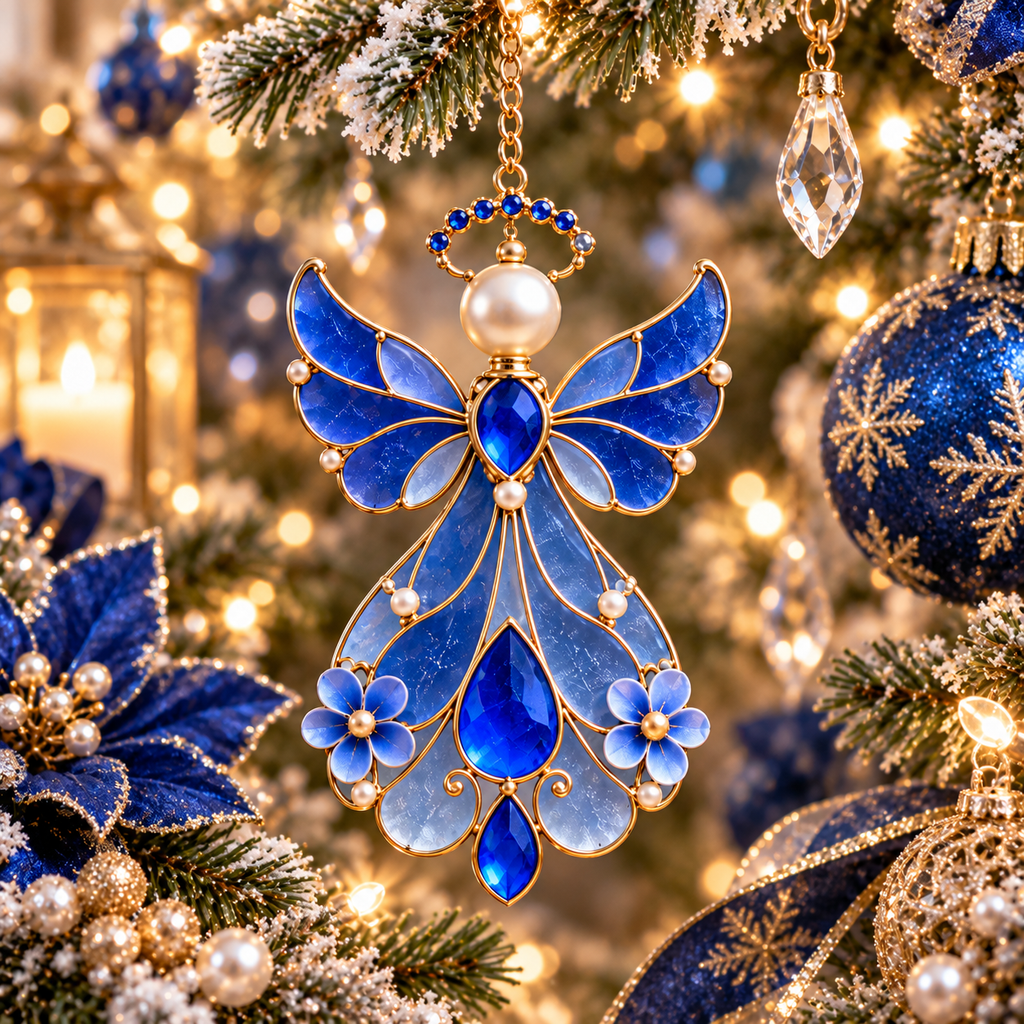 12-Month Birthstone Angel Ornament Collection