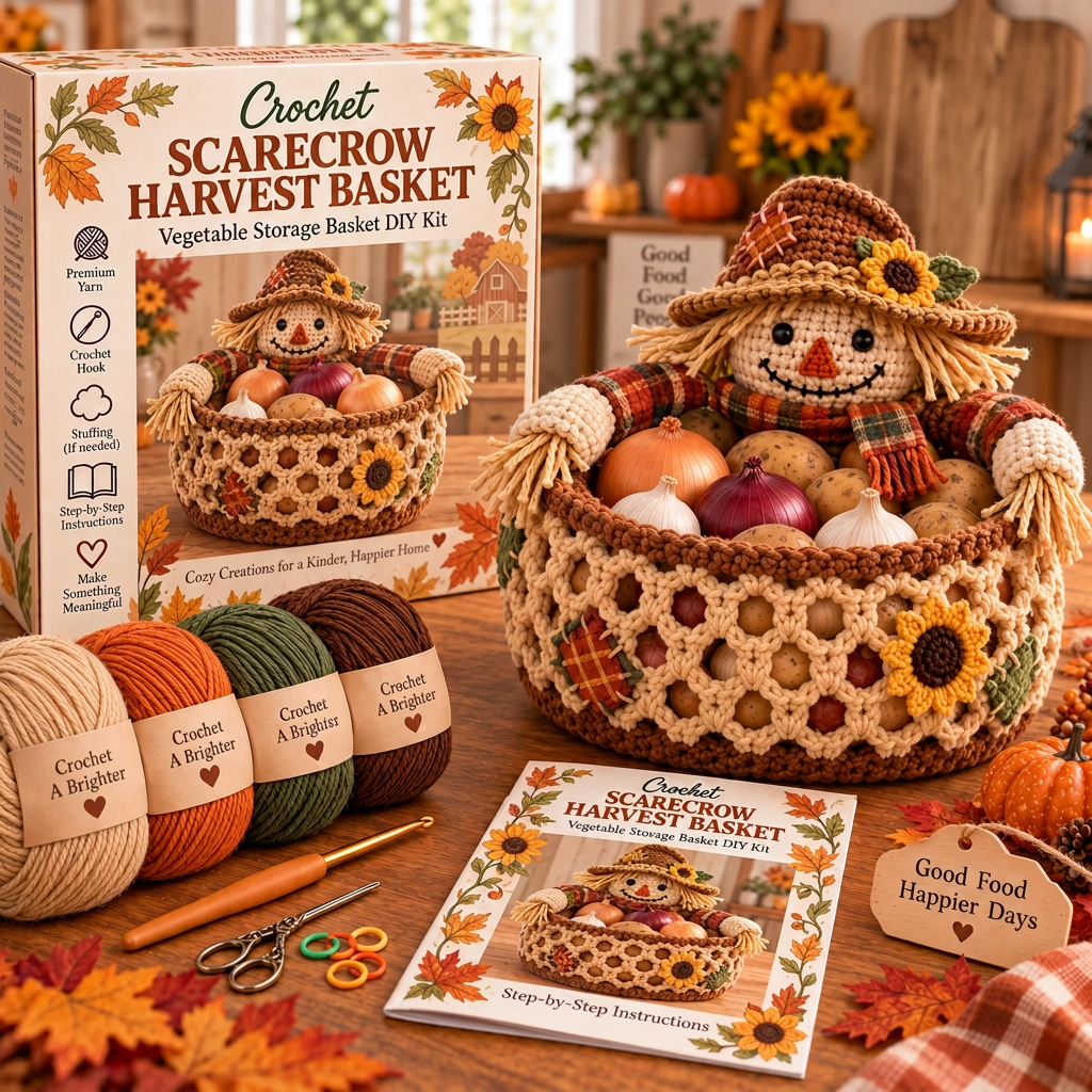 Harvest Basket Crochet DIY Kit