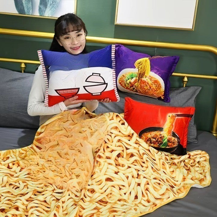 Sikunuo | Comfort Food Noodle Snuggle Throw Blanket