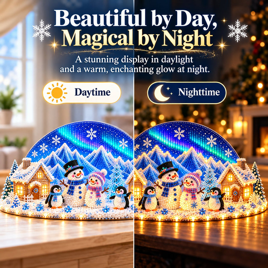 Beginner-Friendly DIY Winter Village Diamond Art Kit