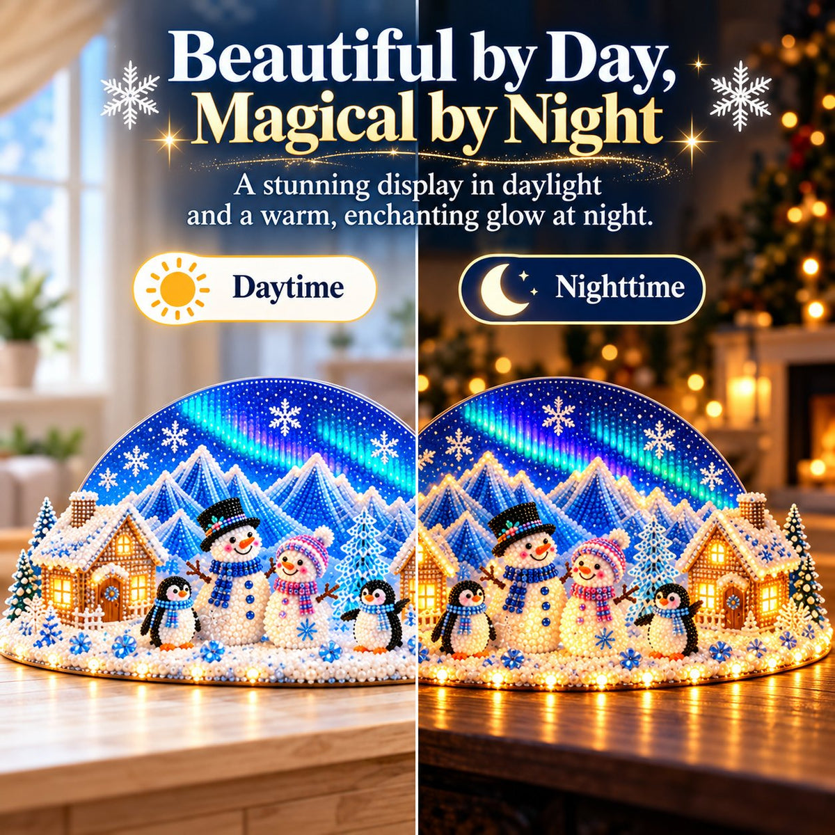 Beginner-Friendly DIY Winter Village Diamond Art Kit