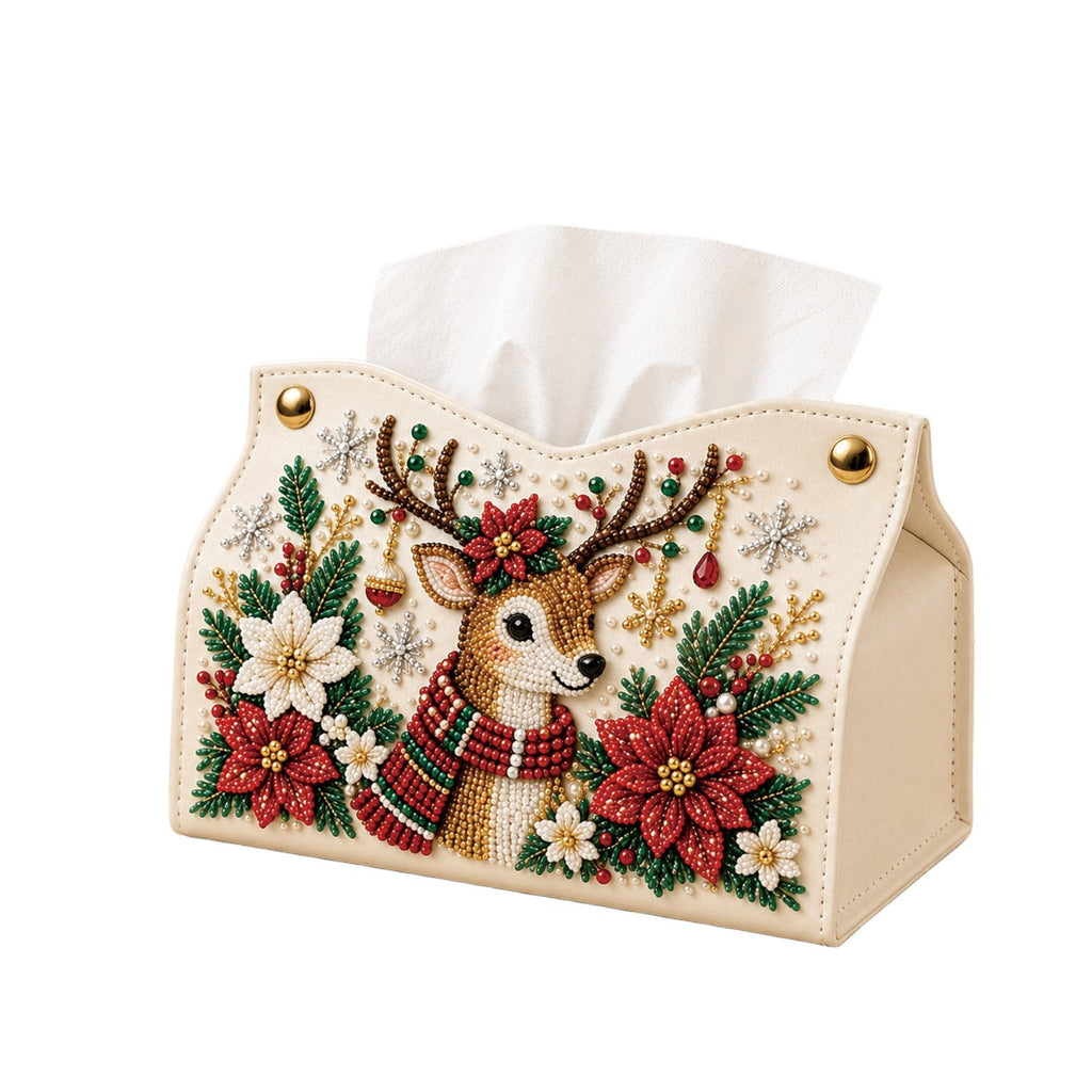 DIY Christmas Diamond Painting Tissue Box