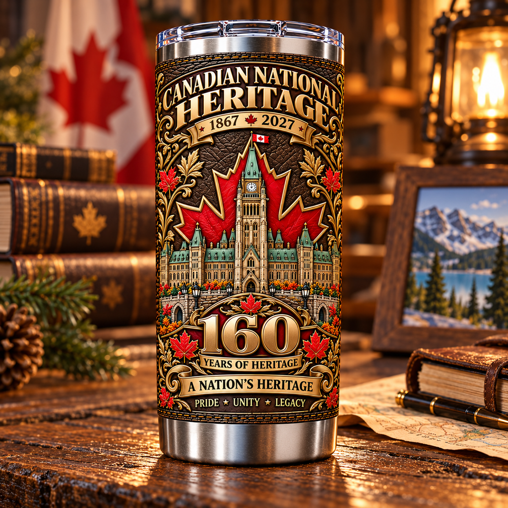 Canada 160th Anniversary National Heritage Insulated Travel Tumbler