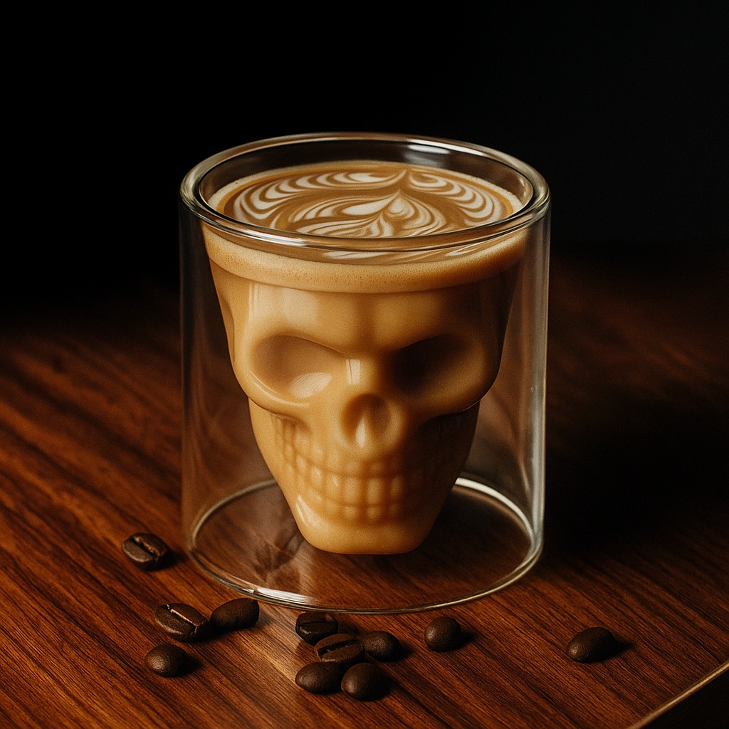 Sikunuo | 3D Skull Head Double Drinking Glass