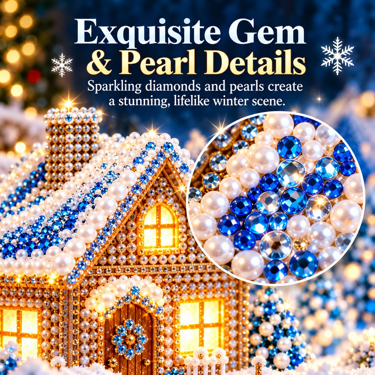Beginner-Friendly DIY Winter Village Diamond Art Kit