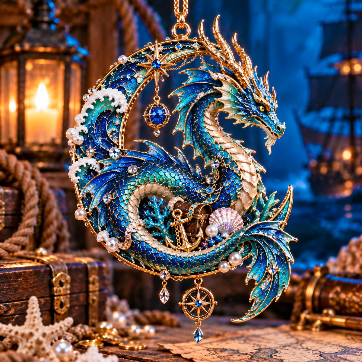 12 Mythical Ocean Acrylic Ornaments
