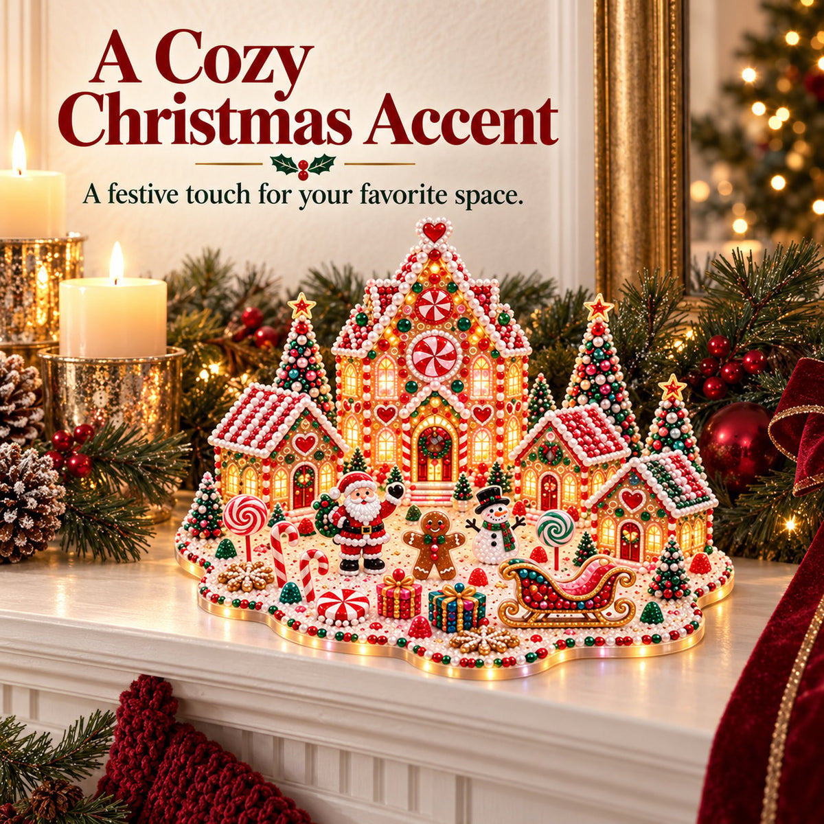Magical Christmas Village – DIY Gemstone Kit