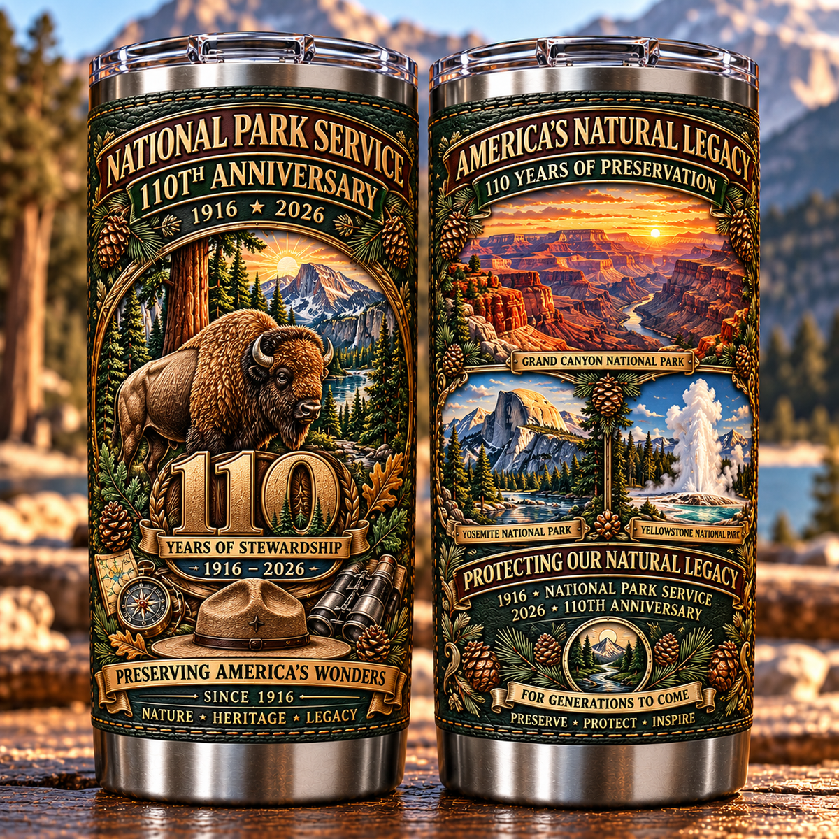 National Park Service 110th Anniversary Heritage Insulated Travel Tumbler
