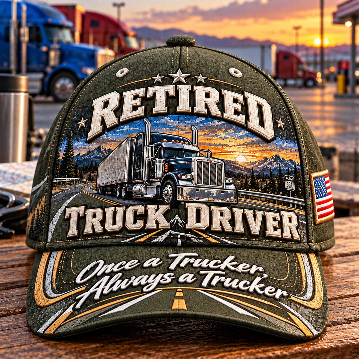 Retired Truck Driver Baseball Cap