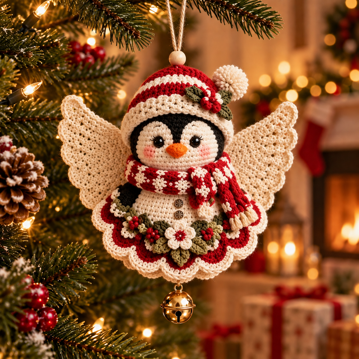 DIY Crochet Christmas Angel Ornament Kit