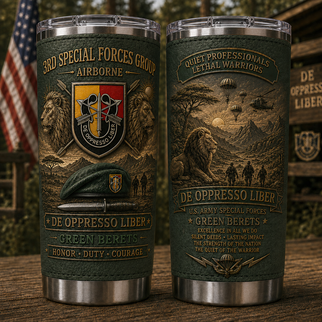 U.S. Army Special Forces Group Insulated Travel Tumbler Collection