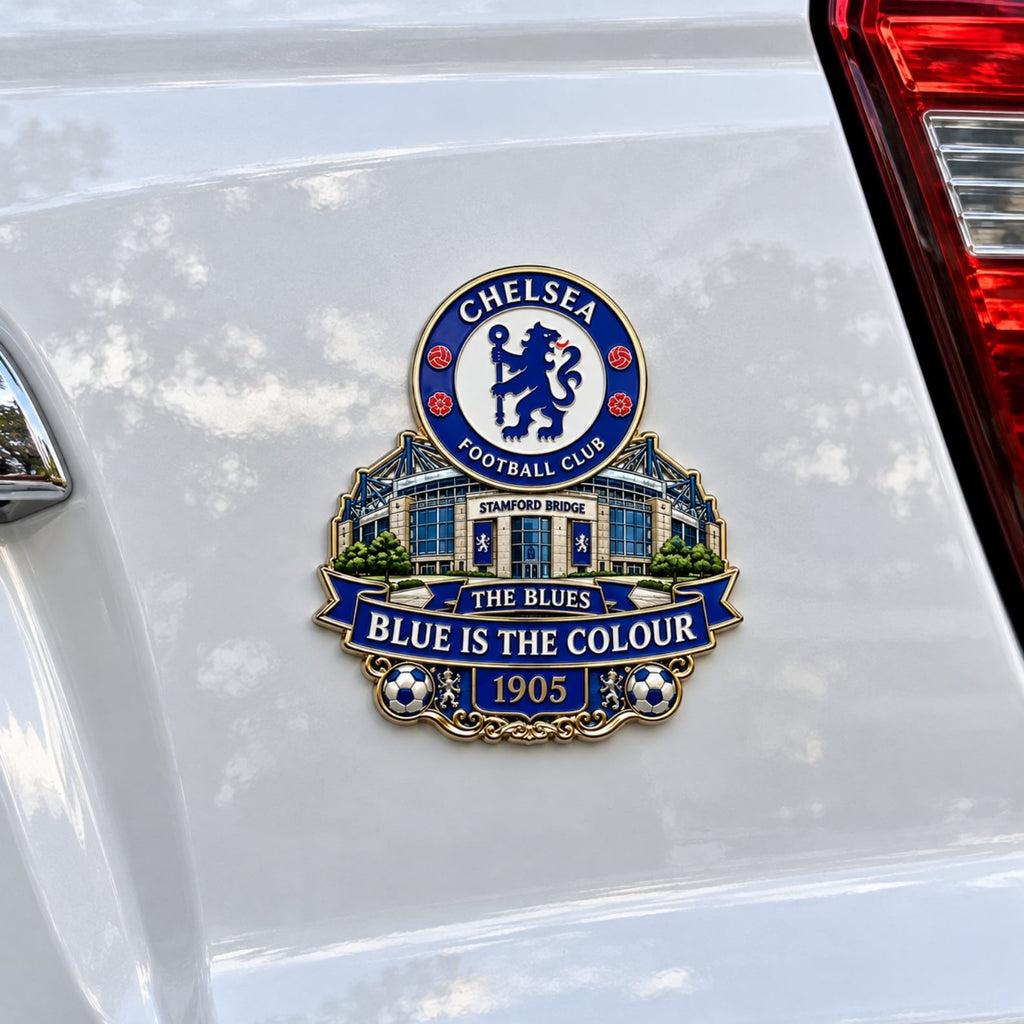 “The Blues – Blue Is the Colour”  Metal Car Emblem