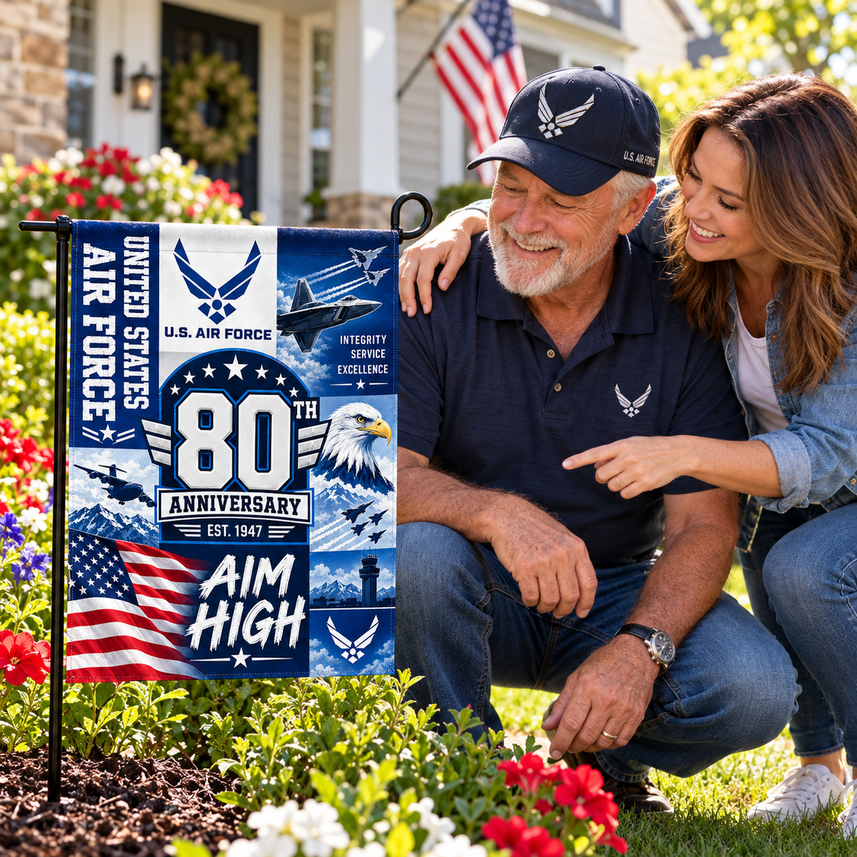 United States Air Force 80th Anniversary Commemorative Garden Flag