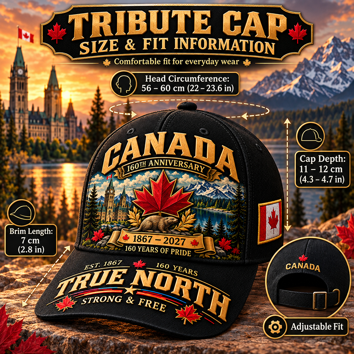 Canada 160th Anniversary Heritage Commemorative Cap