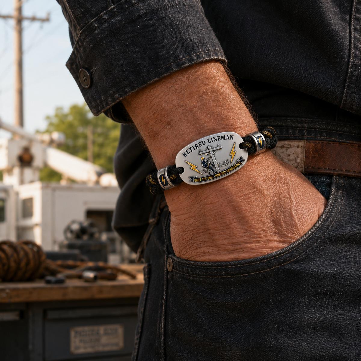 Retired Lineman Tribute Bracelet