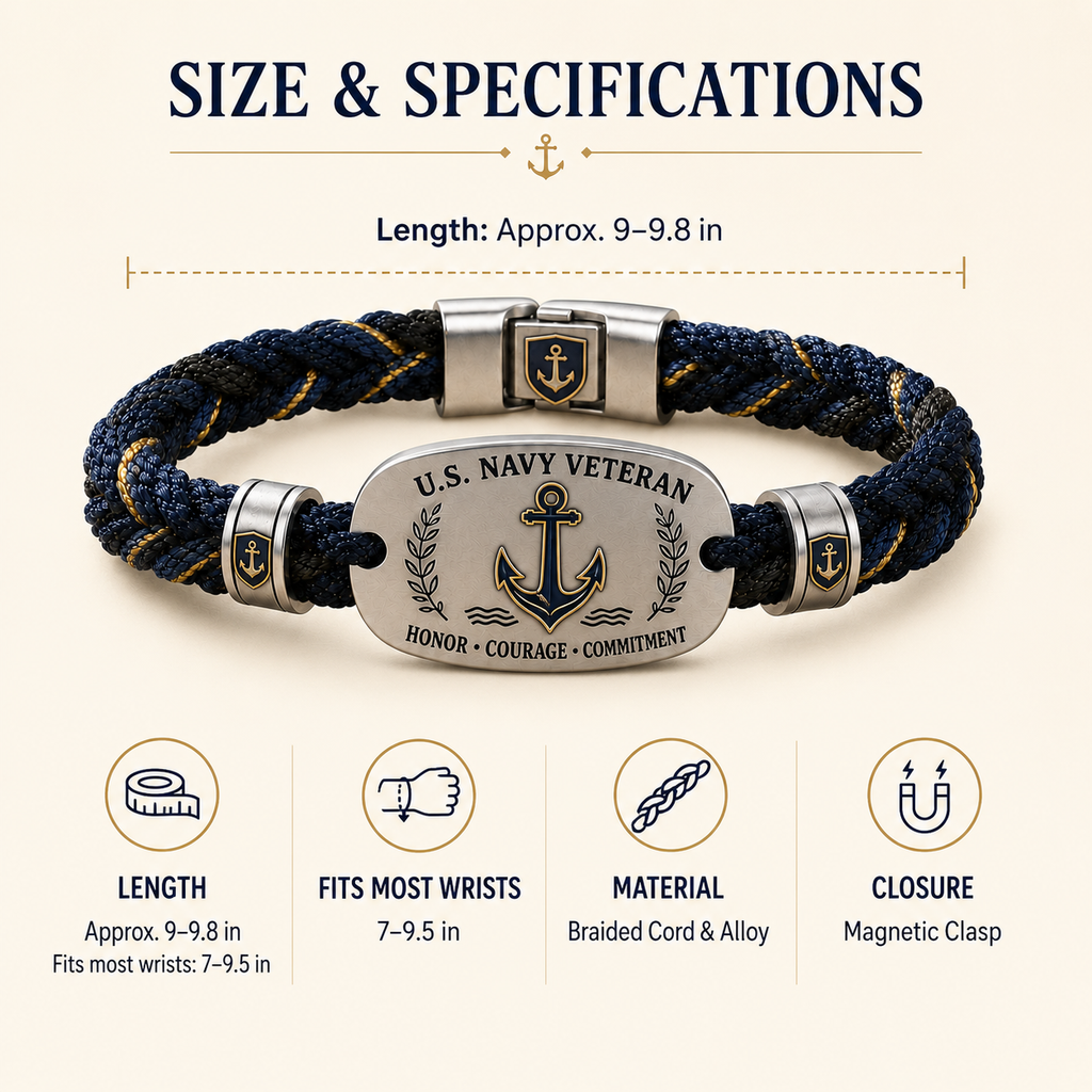 U.S. Navy Veteran Bracelet