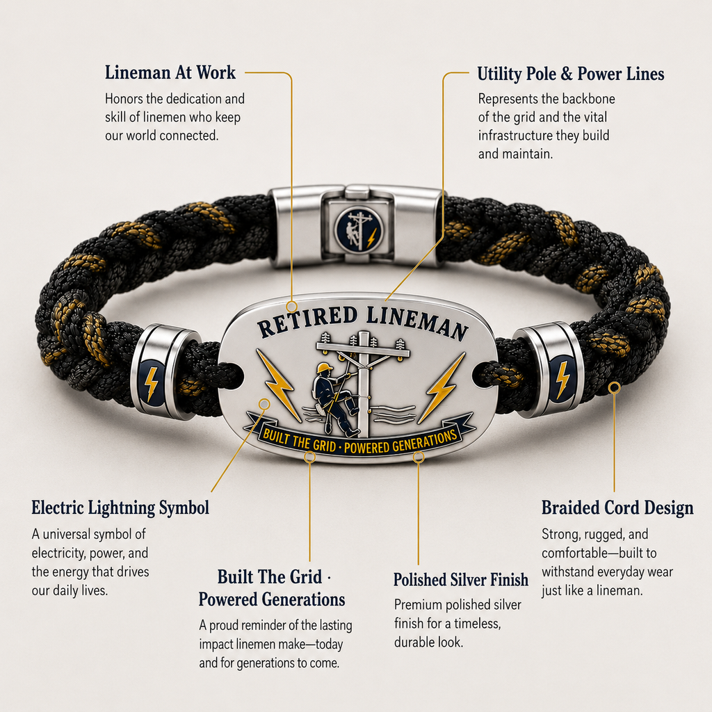 Retired Lineman Tribute Bracelet