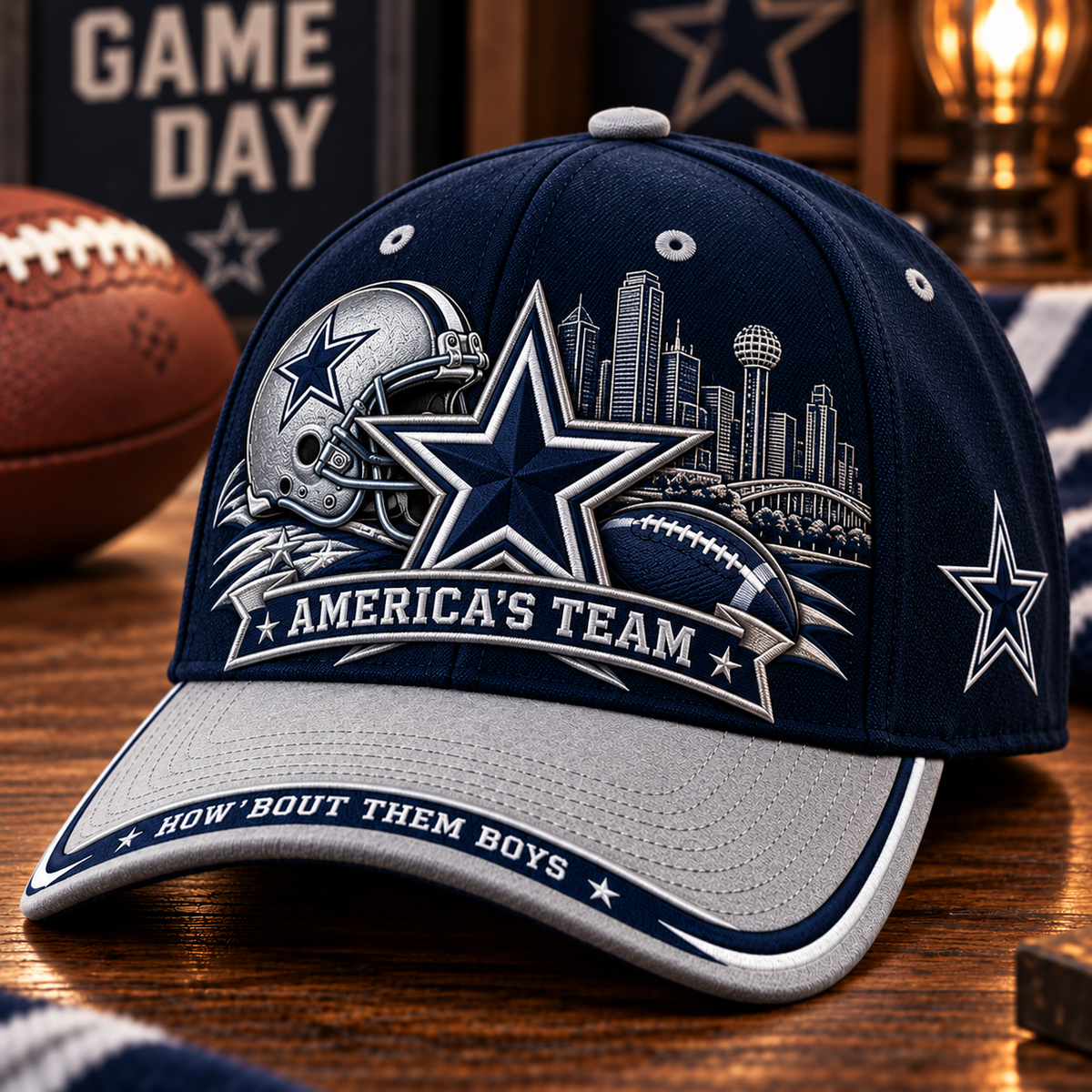 America’s Team How ’Bout Them Boys Football Fan Cap