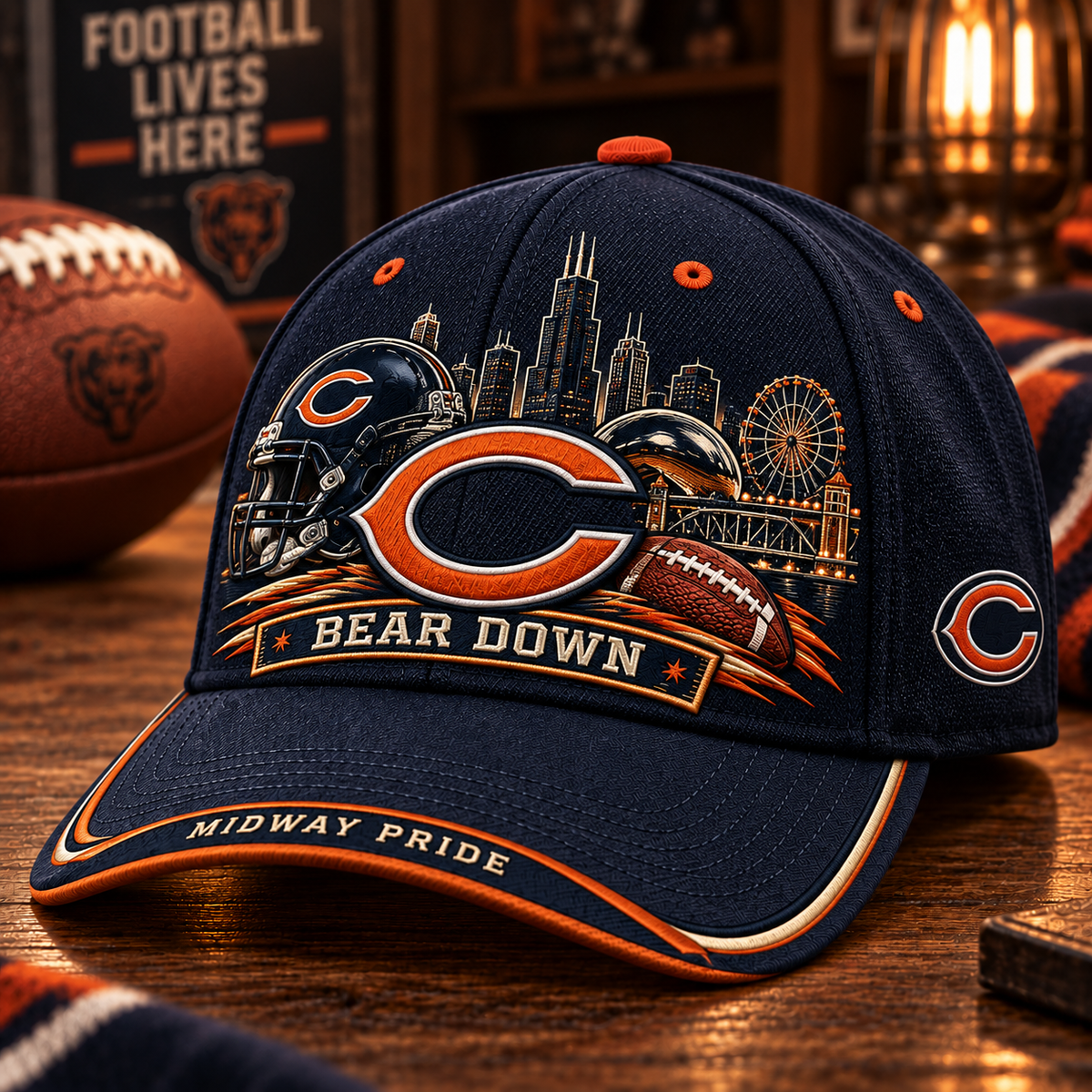 Bear Down Game Day Fan Baseball Cap