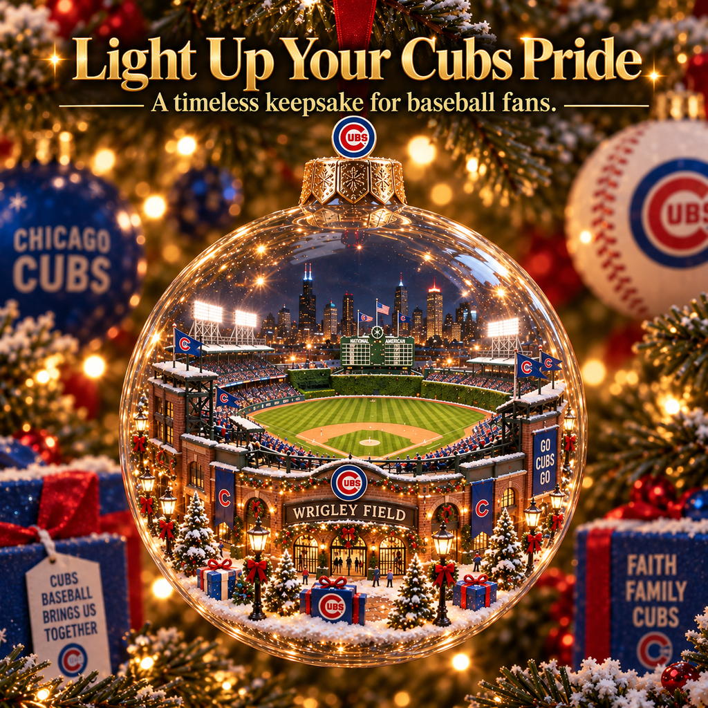 Fly the W — Light-Up Baseball Heritage Ornament