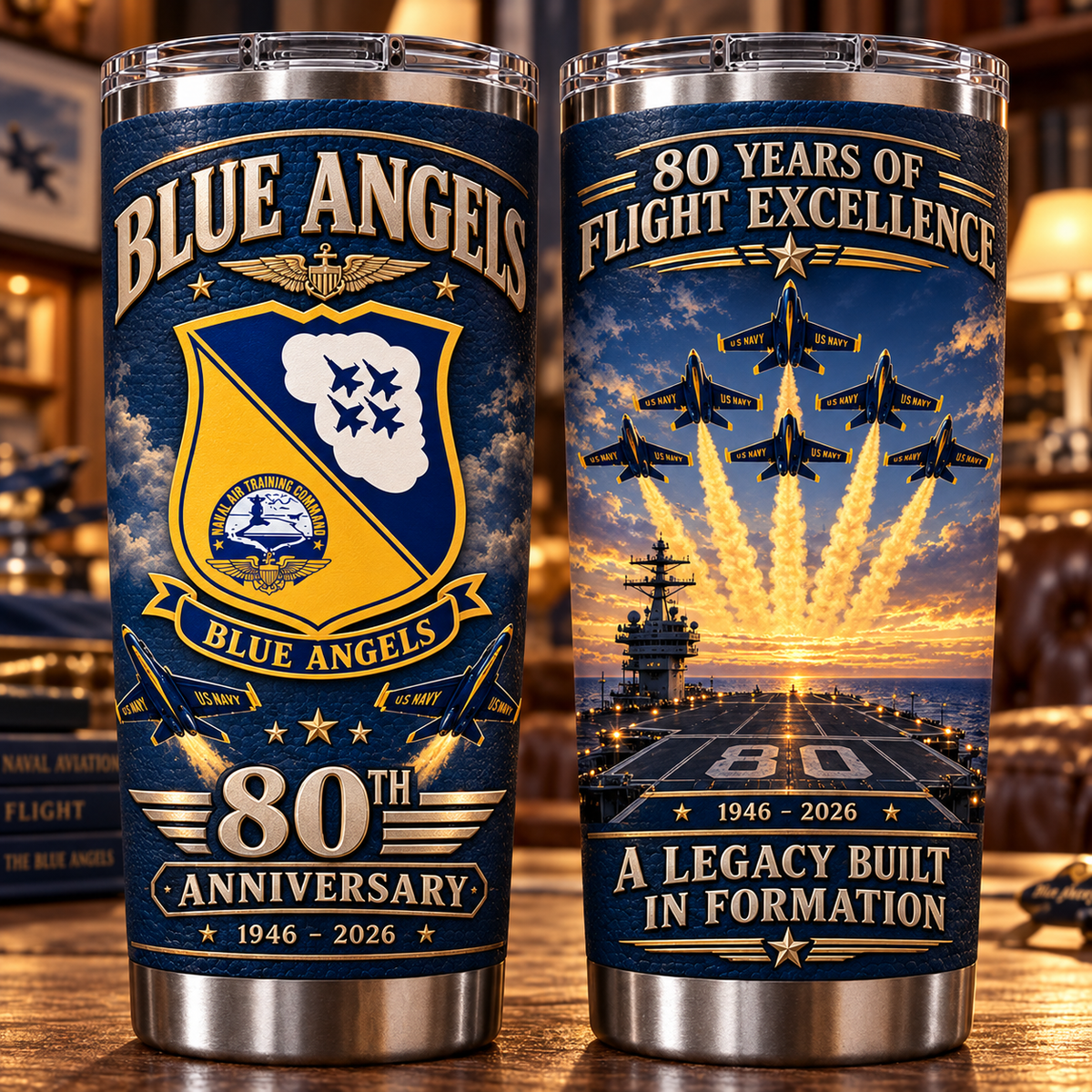 Blue Angels 80th Anniversary Commemorative Tumbler