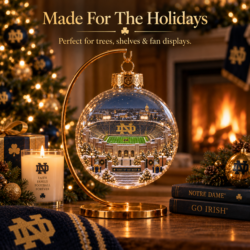 Play Like a Champion Today — Light-Up College Football Ornament