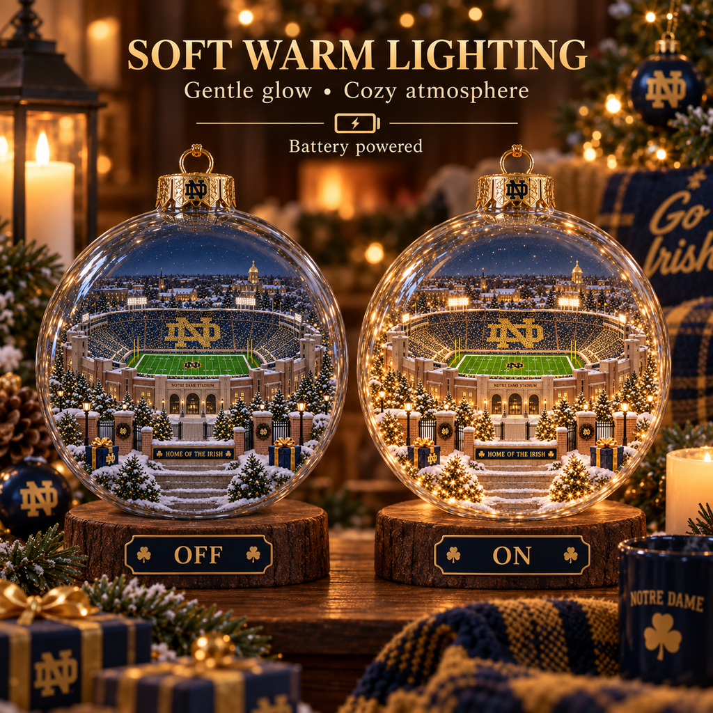 Play Like a Champion Today — Light-Up College Football Ornament