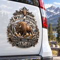 Wild Bison 3D Metal Car Emblem – Strength · Freedom · Resilience