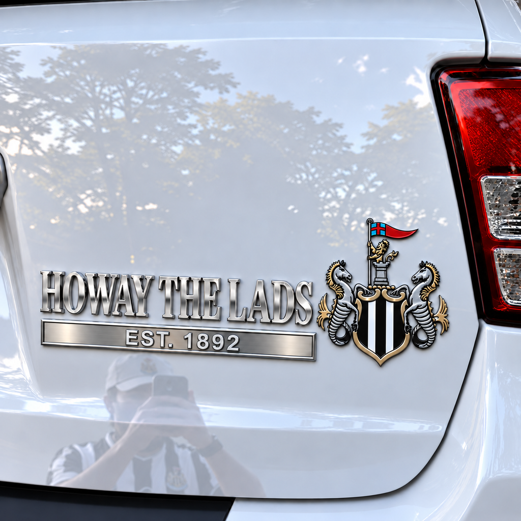 HOWAY THE LADS 3D Metal Car Emblem