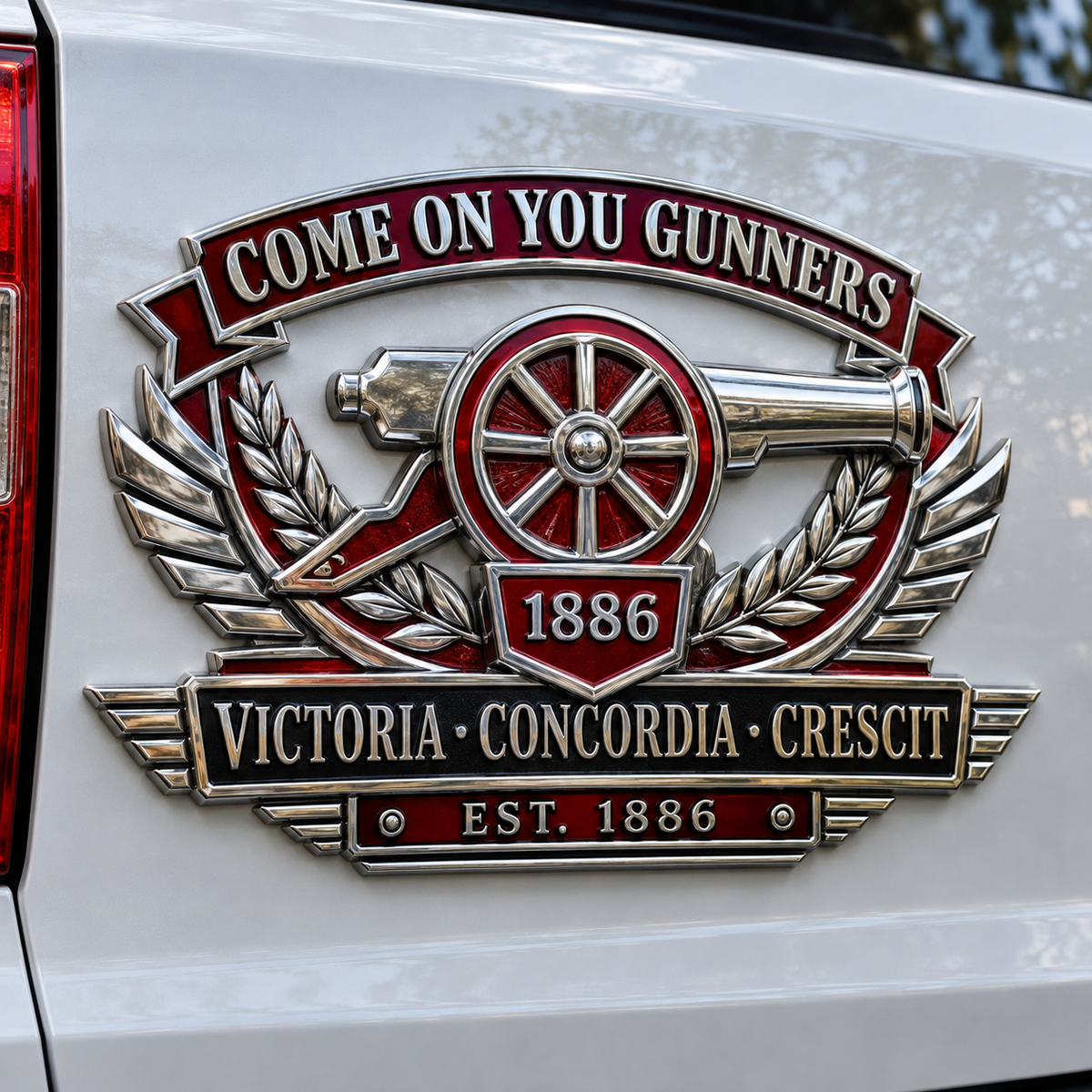 Gunners Pride 3D Metal Car Emblem
