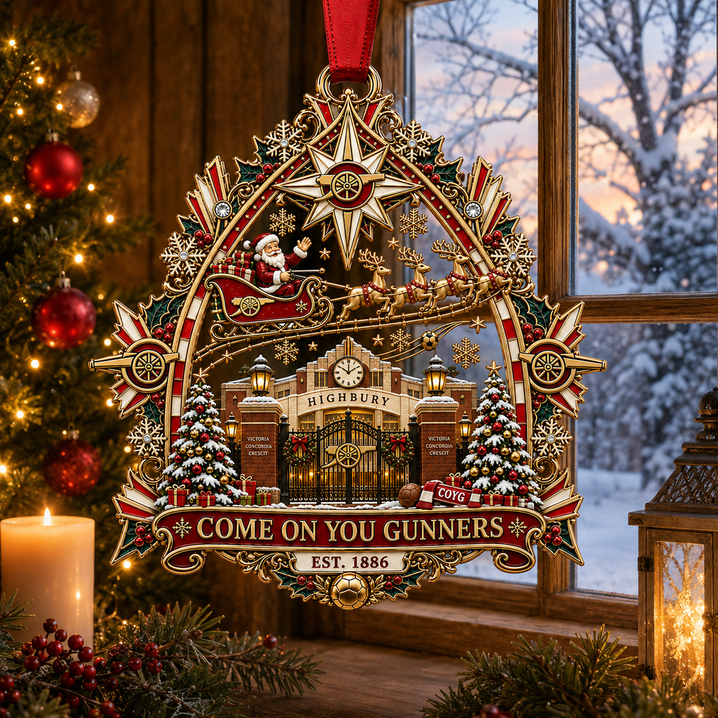 COME ON YOU GUNNERS Christmas Ornament