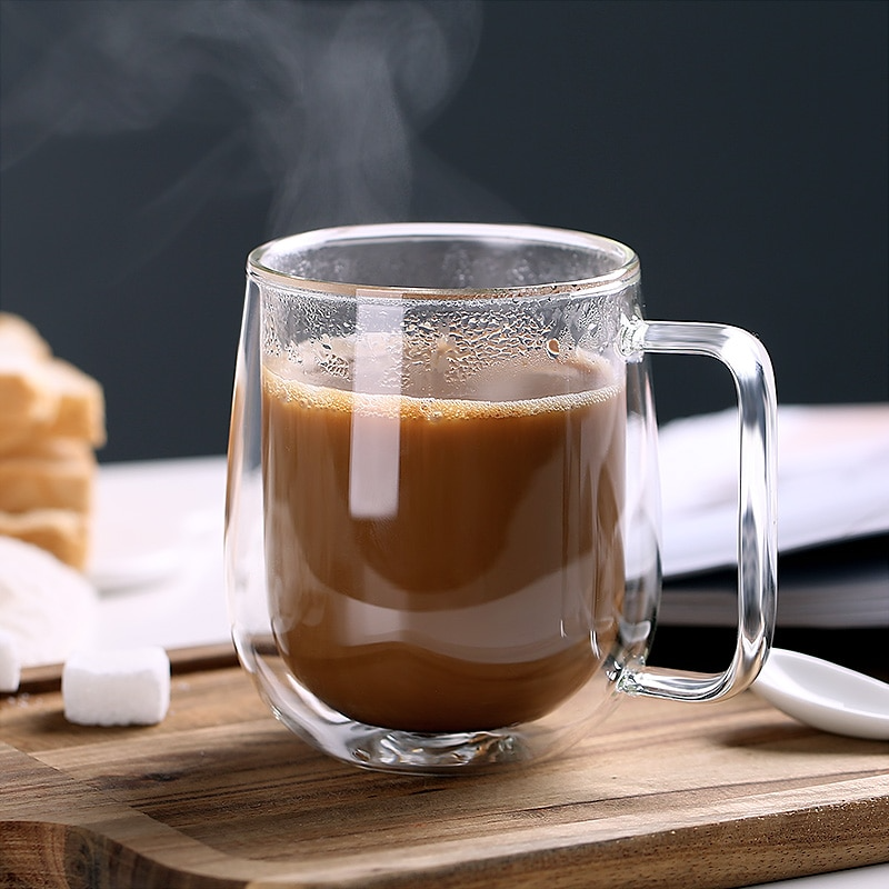 Sikunuo | Handmade Double Thermal Insulated Glass Mug