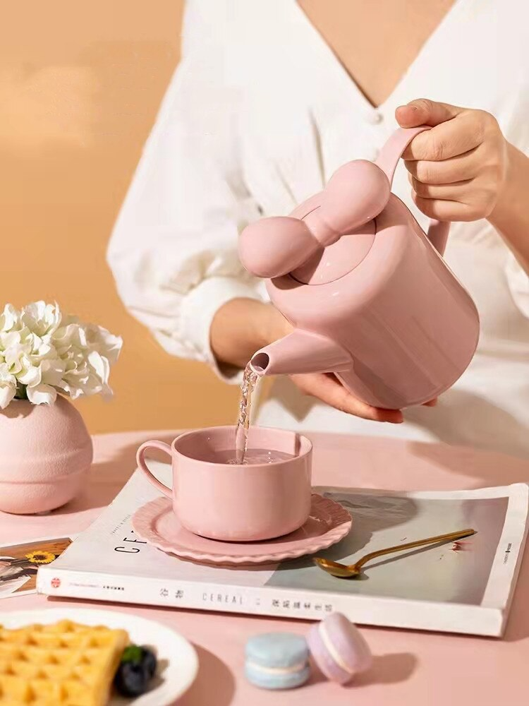 Sikunuo | Bow Knot Design Porcelain Tea Pot