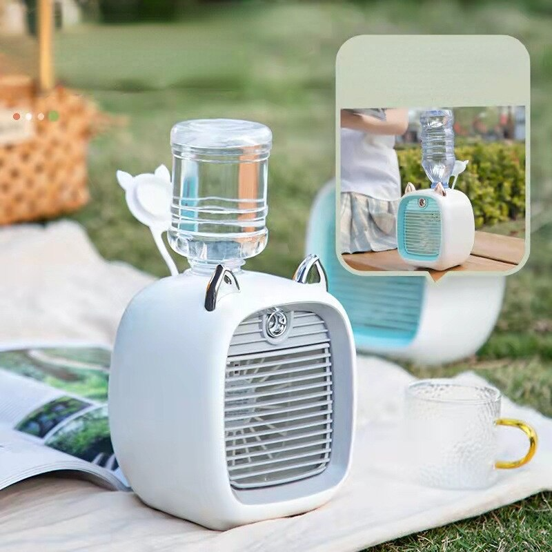 Sikunuo | Portable Air Cooling Fan Mini Humidifier
