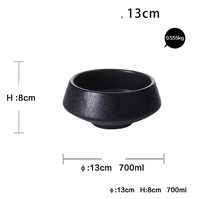 Sikunuo | Elegant Matte Black Snack Bowl