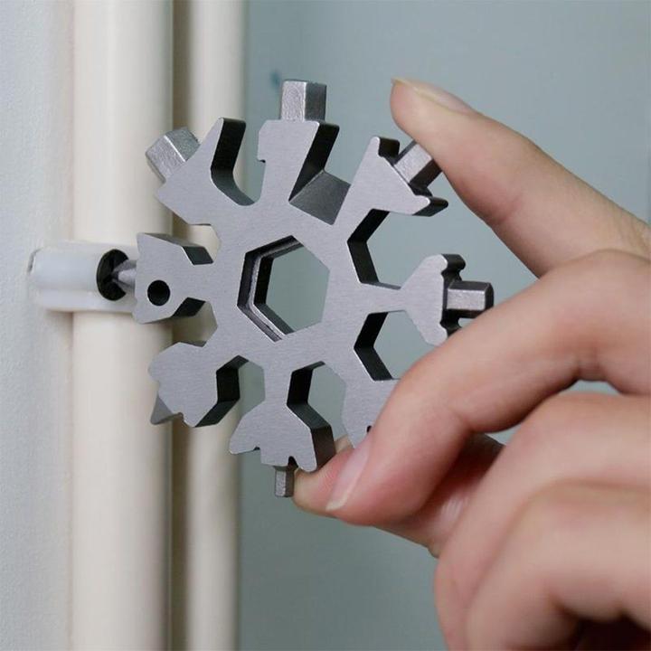 Sikunuo | Snowflake - MultiTool 18-in-1 Stainless Steel Portable for Outdoor Adventures