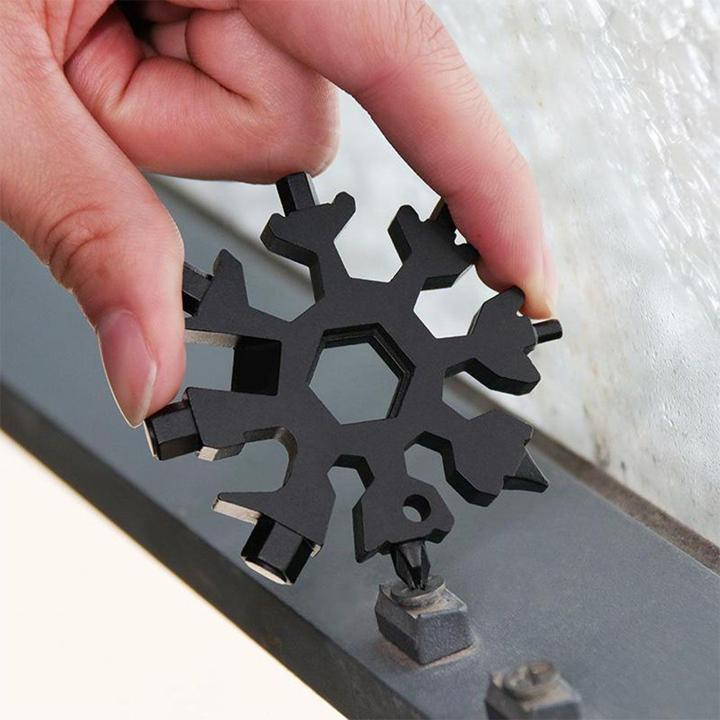 Sikunuo | Snowflake - MultiTool 18-in-1 Stainless Steel Portable for Outdoor Adventures
