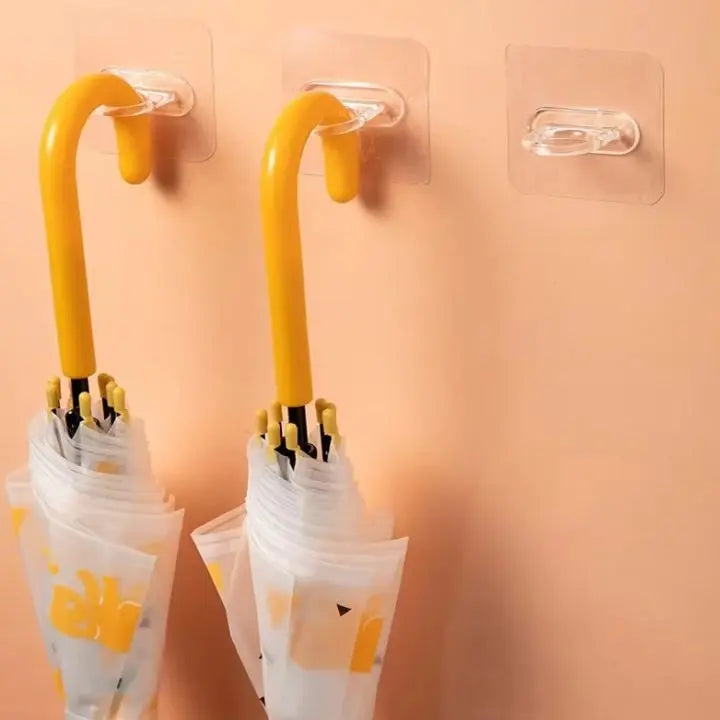 Sikunuo | 10 pieces | Self-adhesive round wall hooks – versatile use