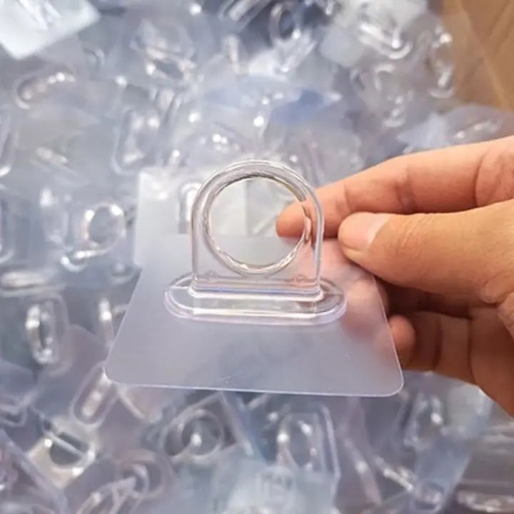 Sikunuo | 10 pieces | Self-adhesive round wall hooks – versatile use