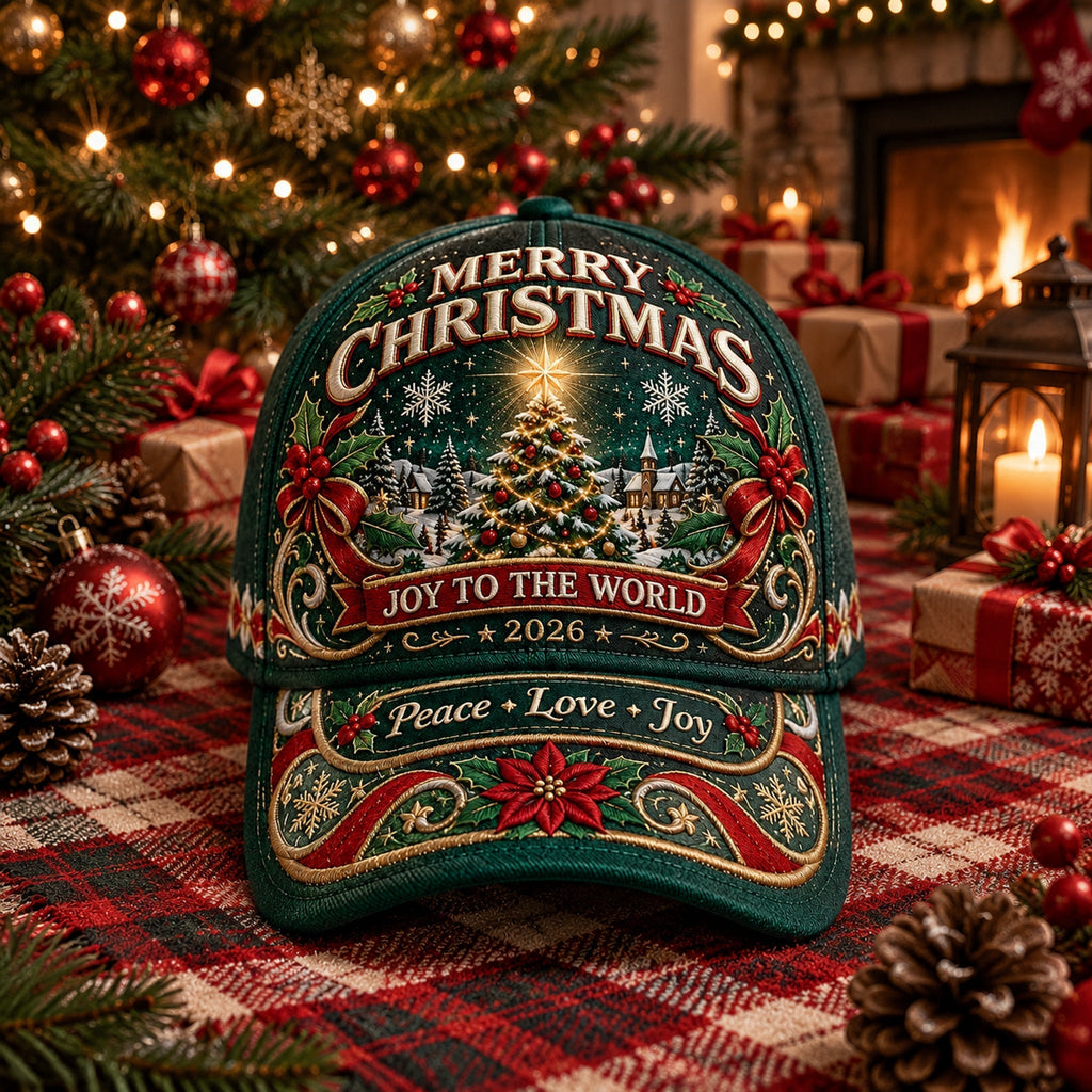 Christmas Art Vintage Casual Baseball Cap